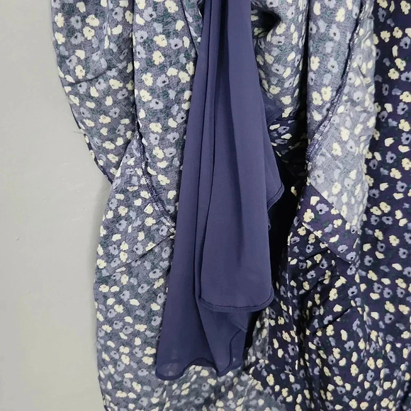 Rails Jade Ditsy Floral Midi Tie Waist Long Sleeve Dress sz Medium - Picture 11 of 12